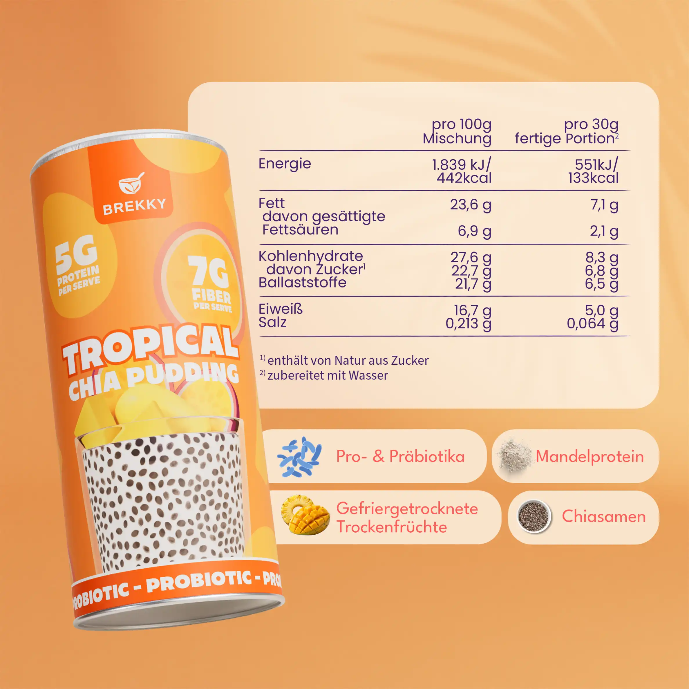 Chia Pudding Tropical | Prä- & Probiotisch - Image 6