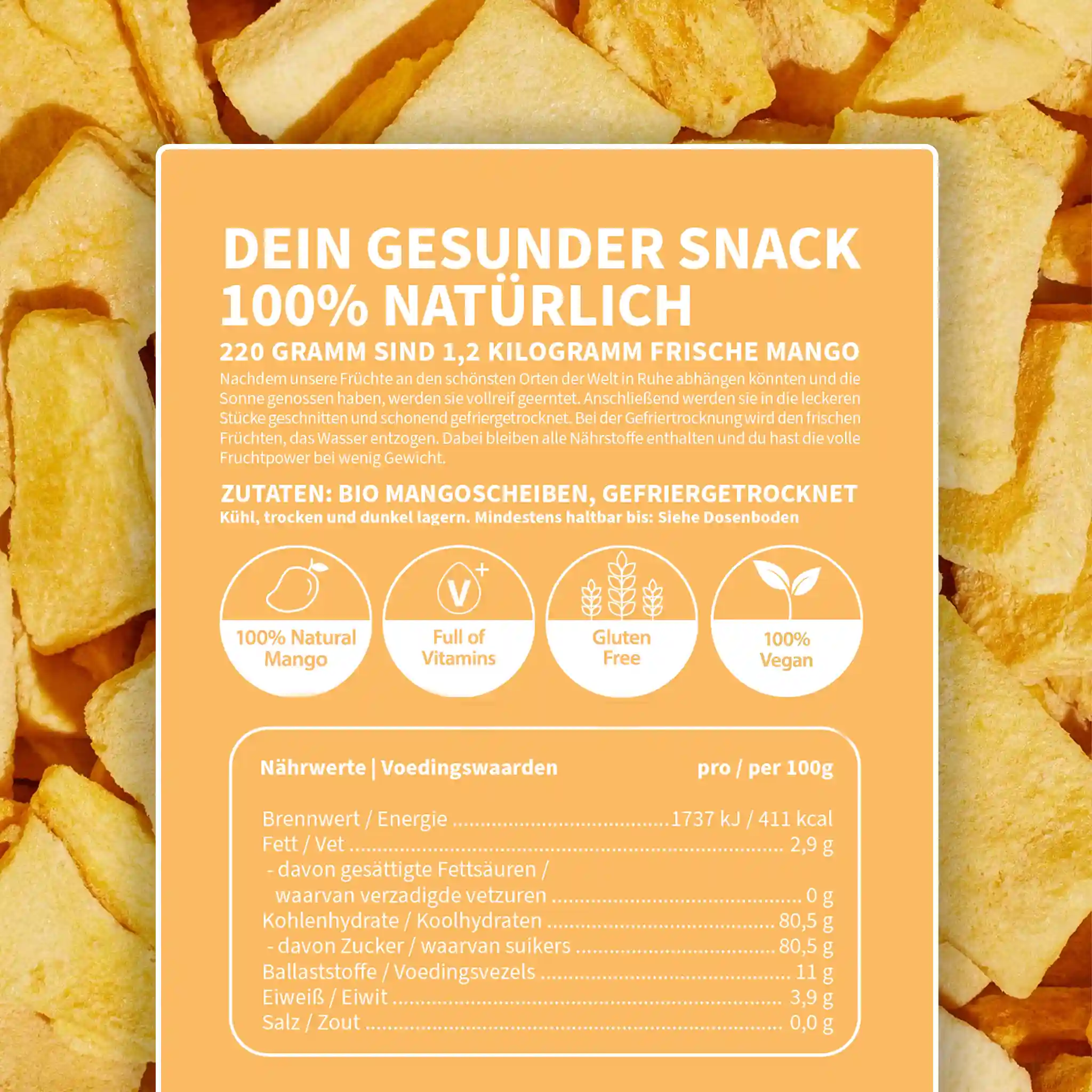 Gefriergetrocknete Mango BIO - Image 4