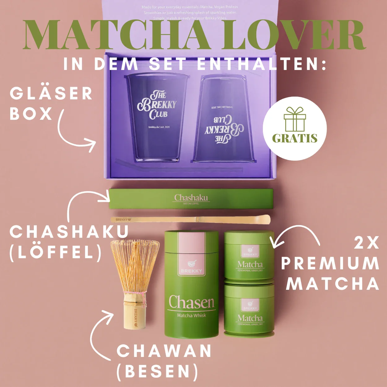 BIO Matcha Frühlings Probierpaket - Starter Set mit GRATIS Gläsern - Image 5